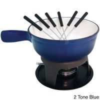 Cast Iron Cheese Enameled Fondue Pots Sets