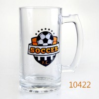 Soccer Printing Tankard Beer Glass