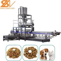 2019 Hot Sales 100kg-6t/H Automatic Dog Cat Fish Shrimp Bird Pet Snack Food Extruder Plant Productio