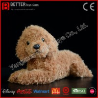 ASTM Realistic Stuffed Animal Plush Poodle Dog Soft Toy for Children