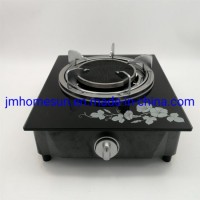 Hot Selling Tempered Glass Top 160mm Two Tube Infrared Burner Gas Stove    Item: HS-403A G