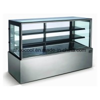 Right Angle Two Layers Cake Display Cooler Commercial Fridge