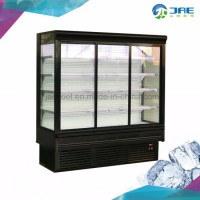 Supermarket Upright Display Glass Door Cooler Dynamic Cooling