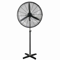 30" Electric Pedestal Industry Fan of High Velocity Metallic Materials Dense Net Guard Extensio