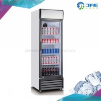 Single Door Commercial Upright Vertical Glass Door Beverage Cooler