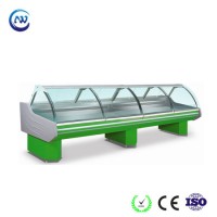 Supermarket Food Display Refrigerator Chiller with Curved Glass  (SG-30KF)