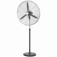 30" Electric Industrial Metal Stand Fan of 3 Engineering Nylon Blade Heavy Duty Energy Saving W