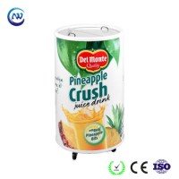 Glass Door Barrel Cold Drink Beverage Round Deep Freezer (SC-50T)