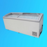 Chest Freezer with Curved Glass Door  Ice Cream Freezer SD/Sc-508y