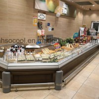 Cheese and Sausage Self Service Refrigerated Showcase with Corner