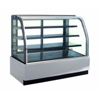 Three Layers Right Angle Cake Display Cooler for Cafe Shop