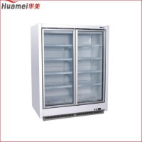 Supermarket Use Air Cooling Glass Doors Display