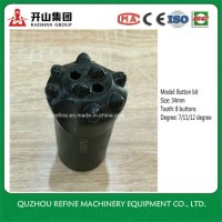 34mm 8 insert tooth Taper Carbon Alloy Button Bit for Mining