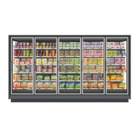 Higher Display Variability Glass Door Refrigerator Freezer Upright Display Freezer