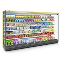 Various Measurements Available Vegetable Refrigerator Open Display Cooler