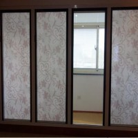 Magnetic Control Glazed Fabric Curtain Blinds