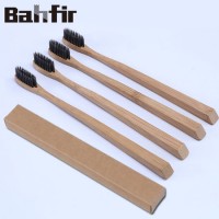 Wholesale Natural Eco-Friendly Charcoal Adult Bamboo Toothbrush