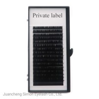 Wholesale Russian Volume Pre Made Fans False Eyelashes with Tweezers