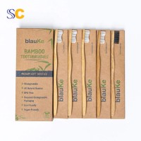 Wholesale Biodegradable Private label Natural Wooden Eco Friendly Bamboo Toothbrush