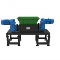 Two Shaft Shredders Medium Duty Recycling Machine for a Wide of Applications