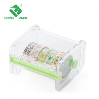 Washi/Masking Tape Holder Transparent Plastic Tape Dispenser for 5rolls