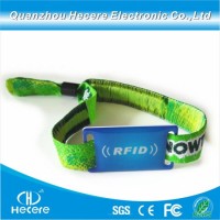 13.56MHz Ntag213 Fabric Wristband NFC Smart RFID Woven Wristband Concert Nylon Wristband Bar Party