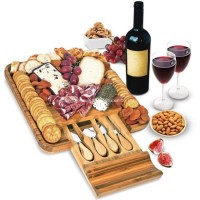 China Manufacturer Bamboo Cheese Board with Knife Set