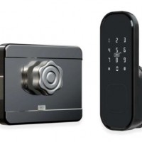 Smart Phone APP Open Door Lock  Security Keyless Entry Rim Lock Open by APP  Smart WiFi Rim Lock