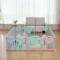 12+2 Little Bear Kids Playpen Children Fence Baby Play Yard Indoor Playground