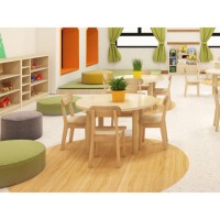 Cowboy Chair and Table for Children Preschool Wooden Furniture for Sale