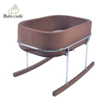 Factory Foldable Polyerster Breathable Baby Wood Sleeping Bed Crib