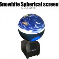 Snowhite Projection Screen 60cm Diameter Seamless Interactive Touch System Sphere Screen1 Buyer