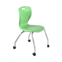 School Student Chair with Wheel