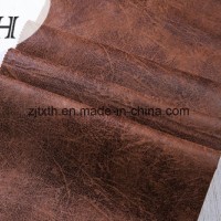 Upholstery Suede Fabric with Hot Stamping (FTX37315)