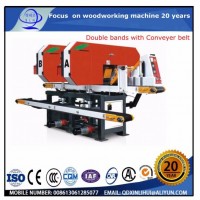 Two Heads Semi Auto China Horizontal Band Sawing Machine/ Band Sawmill Log Cutting Saw Machine/ CNC