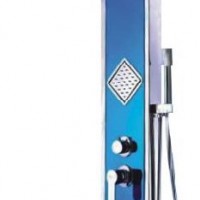 Blue Color Stainless Steel Shower Panel with Mixer Tap