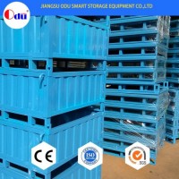 Stainless Steel Metal Storage Cage Pallet for Warehouse Rack System