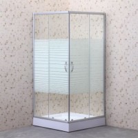 Line Glass Shower Enclosure with Square Tray