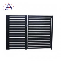 Wood Grain Finish Aluminum Slat/Horizontal Slat Fence图1