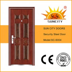 Latest 6 Panel Metal Door Design (SC-S004)图1