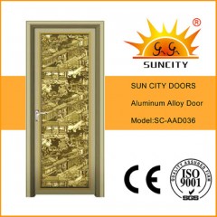 Top Quality Swing Single Interior Toilet Aluminum Doors (SC-AAD036)图1