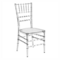 Clear Acrylic Resin Wood Chiavari Chair for Wedding Hotel Dining