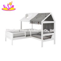 High Quality Wooden Kids Single Bed with Sofa W08A094