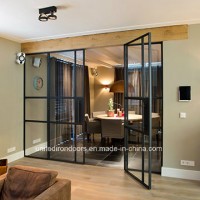 French Style Interior Door with Tempered Glass and Rubber Seal