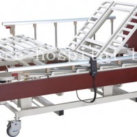 Wooden 5 Functions Rotating Electric Hospital Bed for Paralyzed Patients