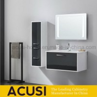 Modern Black Waterproof Bathroom Storage Bathroom Vanity Cabinet (ACS1-L58)