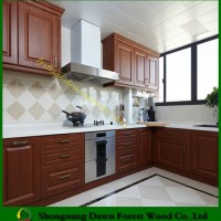 American Style MFC Wooden Kitchen Furniture Kitchen Cabinet with Shaker Door