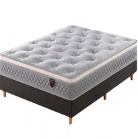 Grey High Density Foam Pocket Coil Spring Mattress for Home