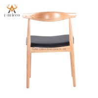 Indoor Modern Solid Wood Wooden Non-Armrest Dining Chair