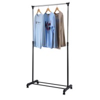 All Set 84 X 41.5 X 101-167cm Single Bar Adjustable Height Garment Rack (JP-CR58)